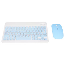 10 Inch Blue Bluetooth Keyboard & Mouse Set, 180mAh, Ultra Thin