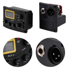 5X Acoustic Guitar Pickup Tuner 5-Band Eq Equalizer Acoustic Guitar Preamp Piezo Pre-Amp Amplifier System