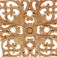 6X Hölzerne Abziehbild Versorgung Im Europaeischen Stil Applique Echtholz Schnitzen Zubehör und Einzelhandel. Holzschnitzerei
