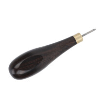 Professioneller 3 mm Leder-Lochhammer aus rotem Sandelholz mit diamantförmiger Nachschwärzleiste, Handwerkzeug