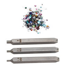 Metal Stamping Punches Set 1.8mm-4mm for Jewelry DIY Rustproof Coating