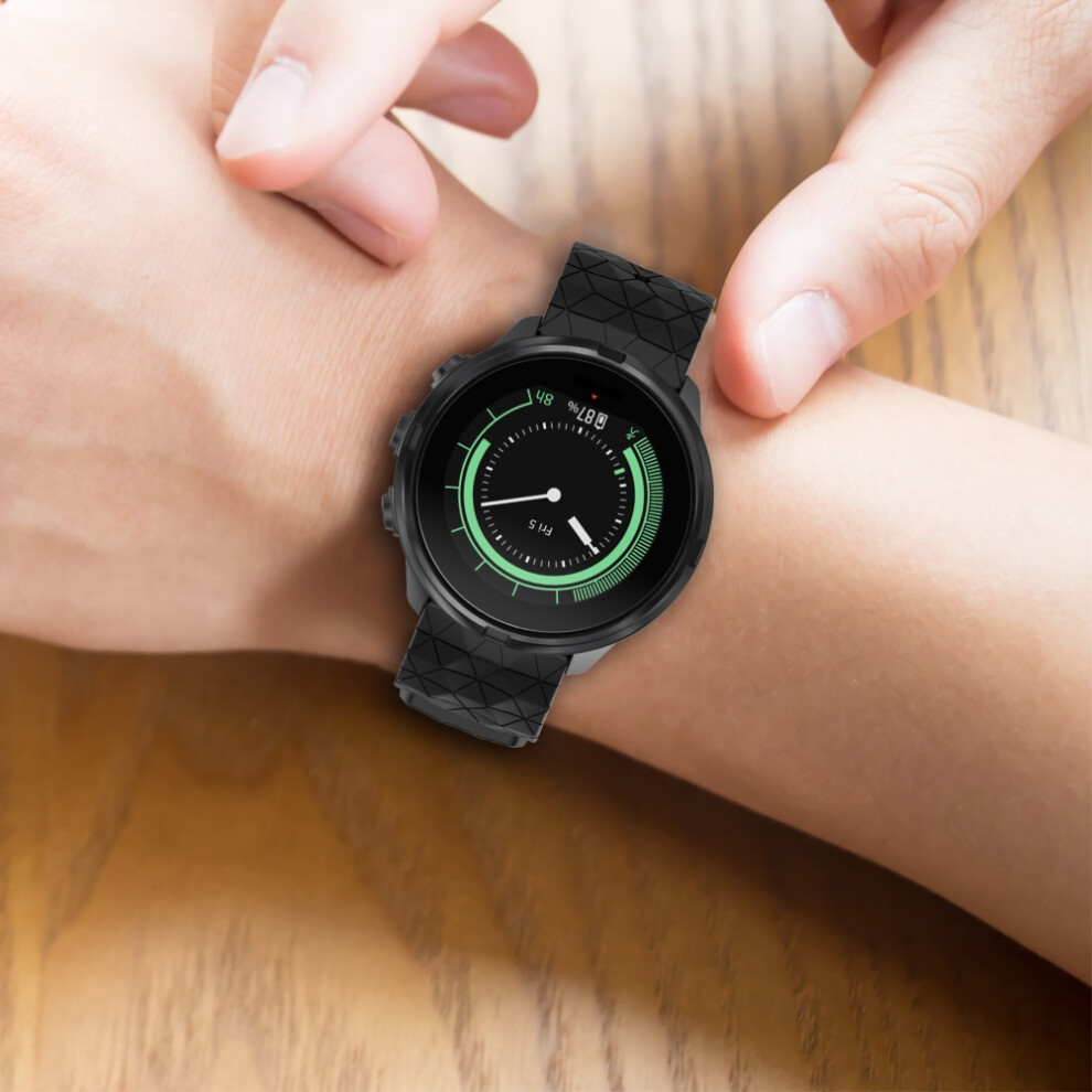 Sporty Silicone Replacement Band For Suunto 9 Gps/Suunto 9 Baro Hr Watch 9421390340629