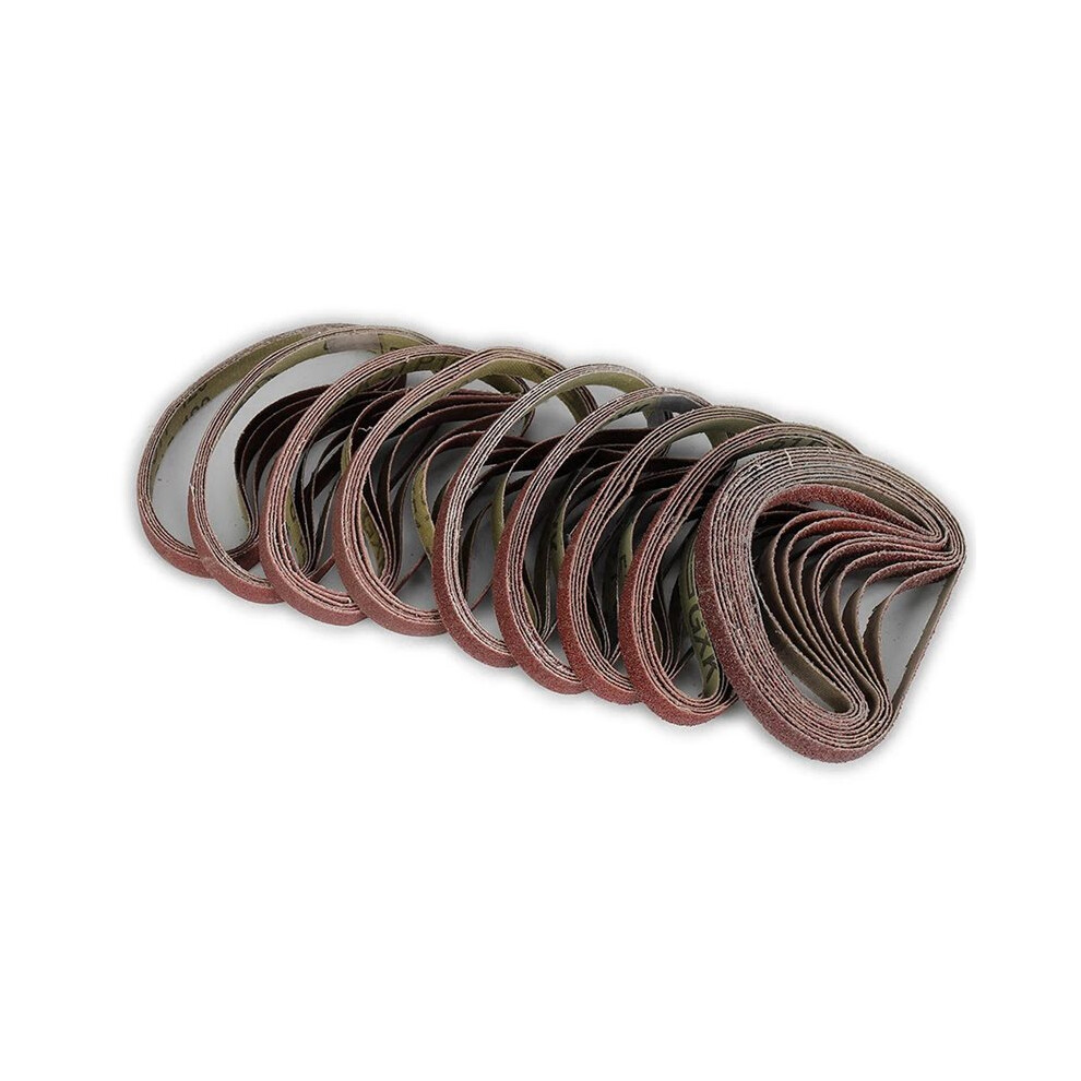 100Pcs Sanding Belts 330X10mm Sander File Tools P40 - P600 Abrasive Sanding Screen Band Power Tool Accessory Wood 6033763634377