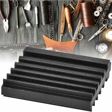 Steel Leather Edger,Leather  Repair Tool,Square Fluted Leather  Trimmer with U  for 6mm Wide Spade Repair
