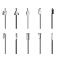 20Pc HSS Carving Bits Wood Engraving and Router Bit with 1/8in(3mm),Rotary Tools Accessories for DIY Woodworking,Carving