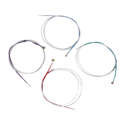 4/4 Viola Strings Set - Metal, 4 Pieces, 61cm, Assorted Colors 1