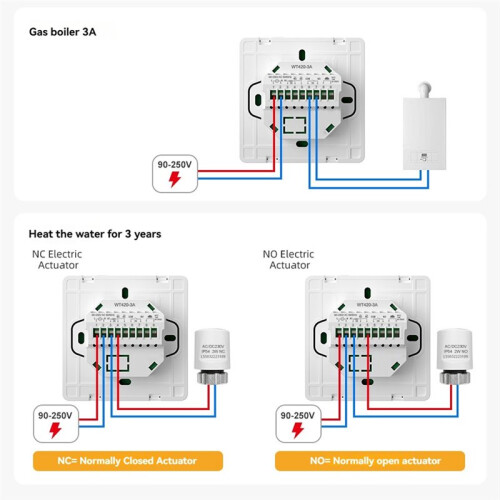 Tuya WiFi  Thermostat 16A Electric Floor Heating Temperature Control APP Remote Control 2