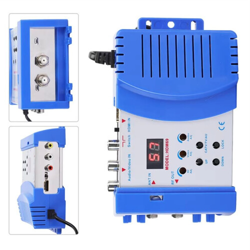 HDM69 Digital RF HD Multimedia Interface Modulator AV to RF Converter VHF UHF PAL Standard Portable RF Modulator EU PLUG 2