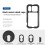 For  17 Cage Quick Release Video Rig Phone Stabilizer with 67mm Filter Ring 17mm Lens Backplate TMount 4