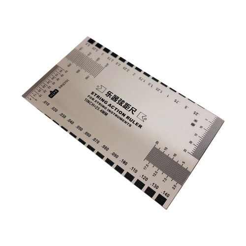 Guitar String Action Gauge Ruler for Guitar, Ukulele, Bass,