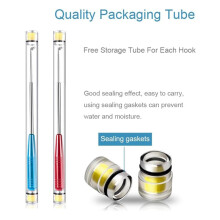 Fish Hook Remover Tool, 4 Pack Fishing Hook Quick Removal Devices with Storage Tube, Security Hook Extractor Equipment