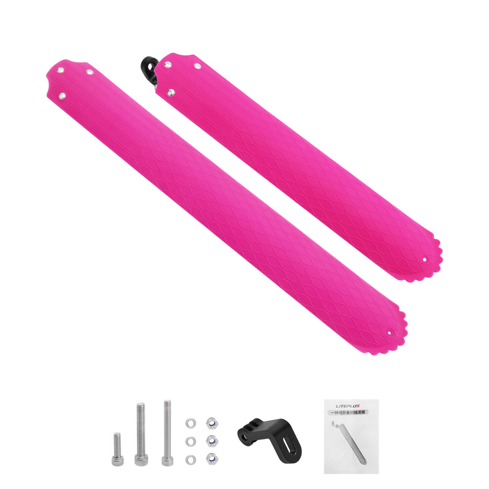 Regulable Bicycles Mudguards Set Quickly Release Front Rear-1 Light 7754003684356