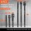 HORUSDY Impact Socket Adapter Set,1/4-in Hex Shank Impact Driver Socket Extension 1/4in 3/8in 1/2in Drive Socket Adapter 6