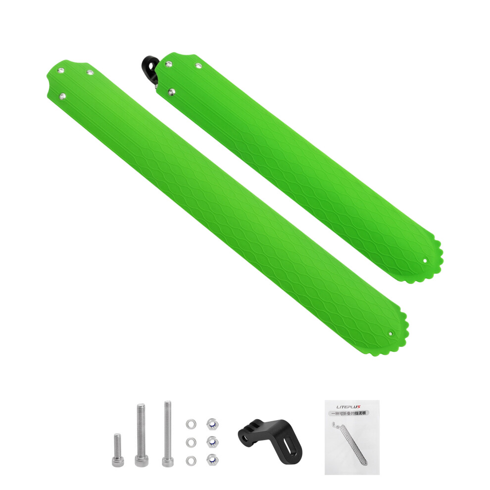 Portability Road Mountain Bike Mud Guards Extended- Green 7754002025730