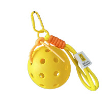 Porte-clés à breloques Pickleballs pour un usage quotidien-Jaune