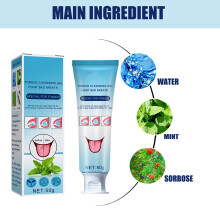 Zungenreiniger & Gel-Set – 50 g Zungenschaber & Bürste für frischen Atem