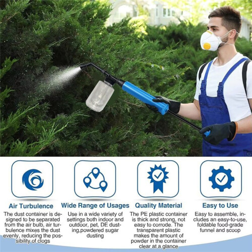 Diatomaceous Earth Applicator Plant Powder Duster Sprayers Multi-Functional Diatomaceous Earth Sprayers Gardening Tool 2
