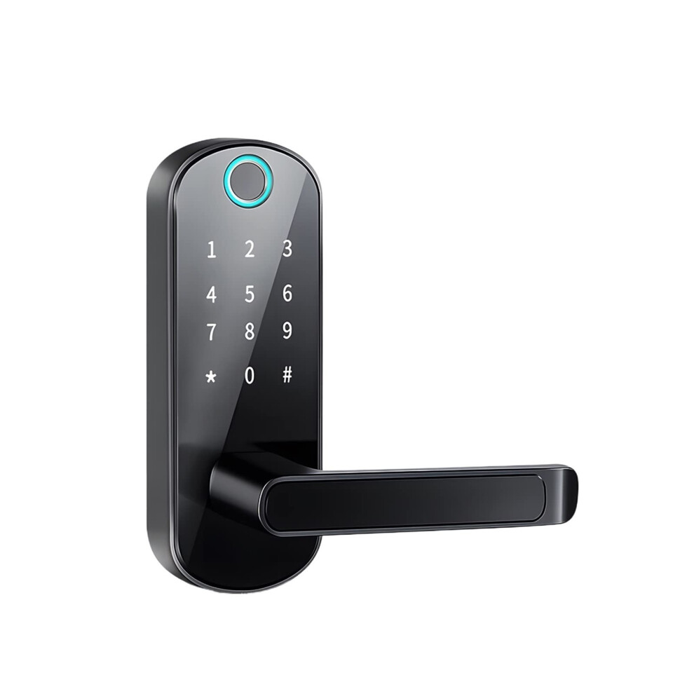 Smart Door Lock With Fingerprint Biometric Access, Keyless Entry, Ttlock App Control, Without Gateway 9455672046039