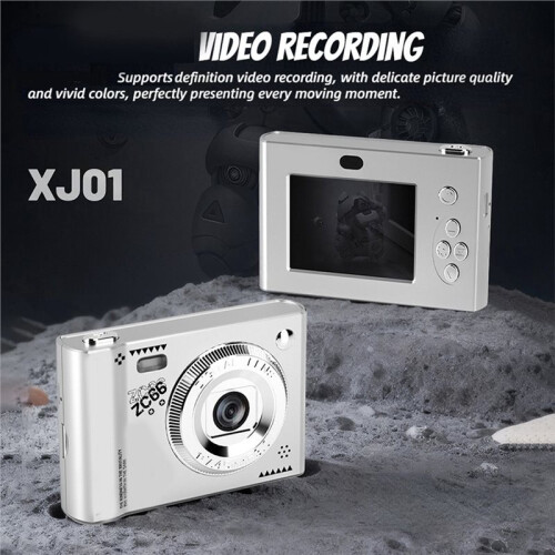 4K Digital Camera 48MP Retro CCD Portable Card Camera with 8X  Auto Focus MP3 Music Player Game Function Entry-Level 2