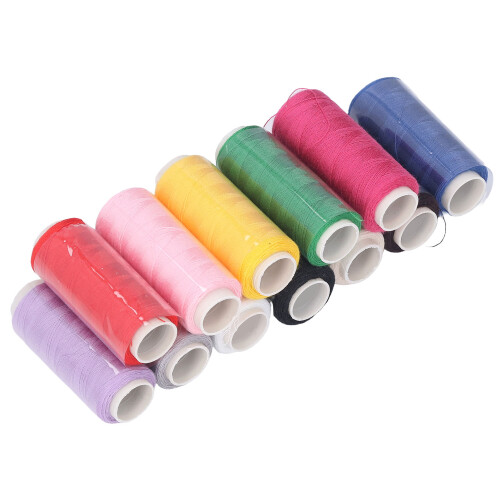12-Farbener Polyester-Nähgarn-Set – 250 Yards, 5,7 x 2,3 cm 1