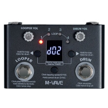 M-VAVE LOST TEMPO Guitar Effect Pedal with Drum Looper, Tuner, and 30 Drums - 11 Mins Recording