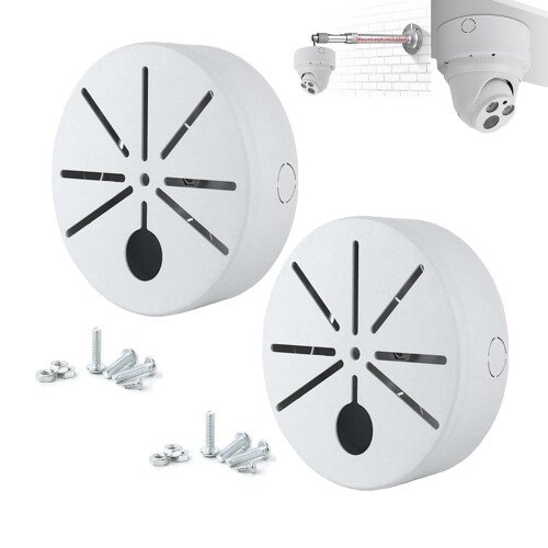 2Pack Universal Security Camera Junction Box for Outdoor Use, Weatherproof CCTV Mount Base