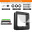 Cat Door with 3 Collar Sensor, RFID Cat Door Collar Activated with Remote Control, 4 Way Locking Black 8