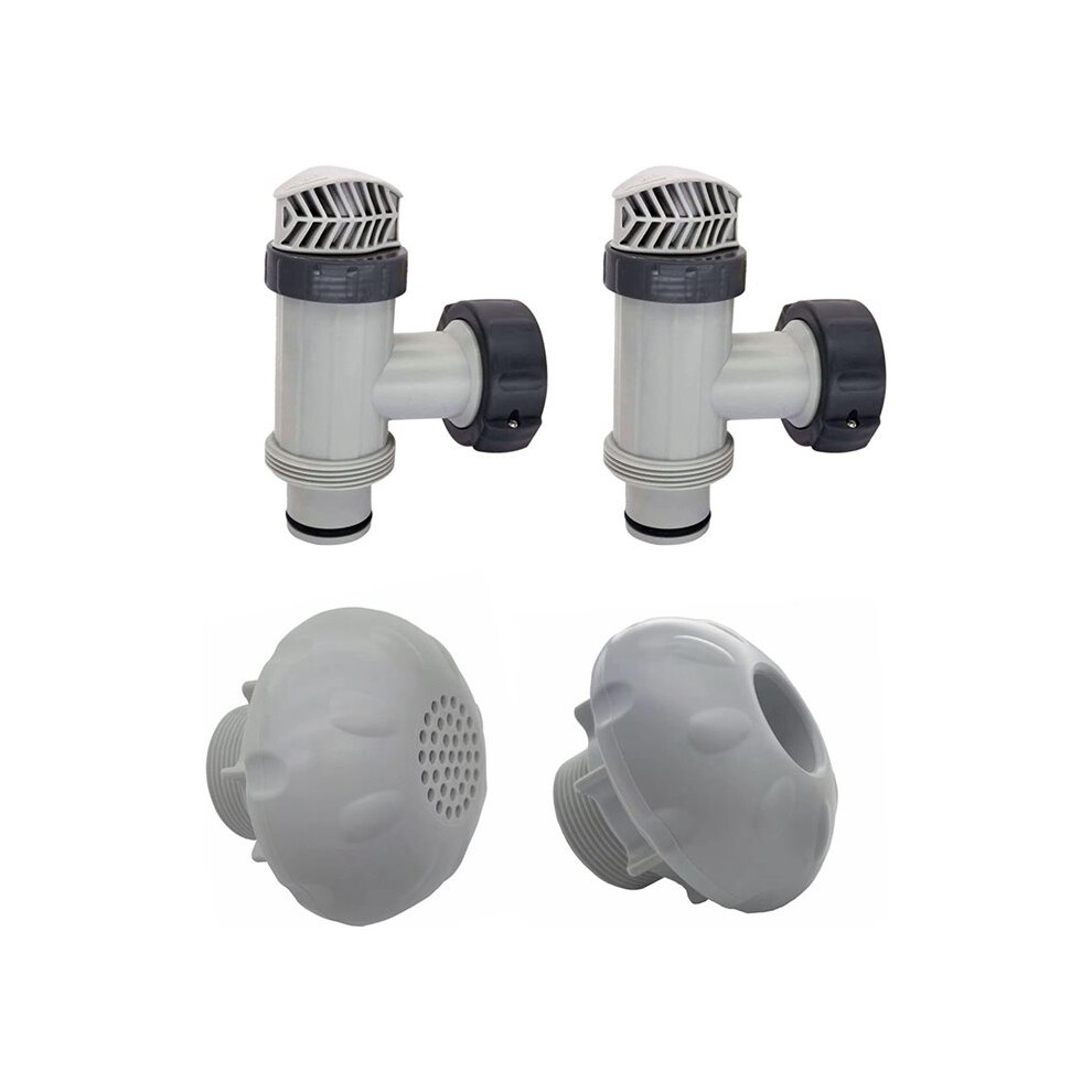 1.5"Outlet Strainer Grids Inlet Nozzle And Plunger Valve For Above Ground Pool Parts Pool Hose Adapter For Sand Pump 6032603762522