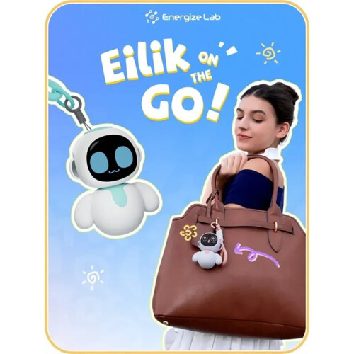 AI Robot Pendant -Sized Pet Robot with Voice Interaction, Pendant,Facial Expression Display 1
