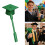 Unique 3D Printed Credit Card Holders Magical Wand-Green 3