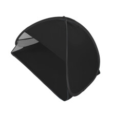 Space Saving Folding Head Shelter With Storage Pocket-Black