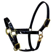 Quality Fashionable Leather Horse Headgear Horse Bridle-Black L