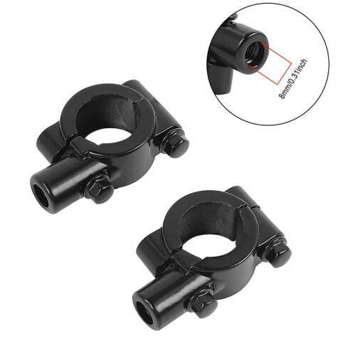 Bicycle Rearview Mirror Bracket Adapter Electric Scooter Rearview Mirror Mount E-Scooter Accessories 8MM 1