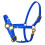 Bride de tête de cheval en cuir élégant de qualité-Bleu L 1
