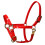 Leather Horse Bridle Headstall With Rusts Resistant-Red L 1