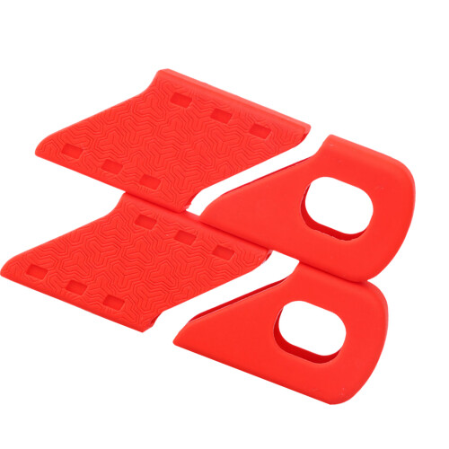 Couvercle de protection de bras de manivelle de vélo, 2-Rouge