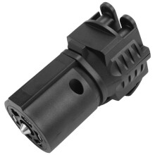 2X Aanhangwagenlichtadapter 7-Pins Rond Naar 4-Pins 5-Pins Platte Aanhangwagenstekker Aanhangwagenvoedingsconnector voor RV-Boot Kamperen Reizen