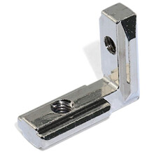 100Pcs T Slot L-Shape Interior Inside Corner Connector Joint Bracket for Aluminum Extrusion Profile 2020 Series Slot 6mm