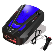 Long Range Radar Detector with 360 Coverage, Voice Alerts, Speed Alarm for City and Highway Driving