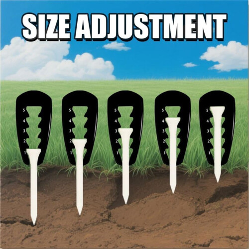 4 Pack Adjustable  Tee Height Tool,  Training Aid, Tee Height Setter Adjustable Tees for Mats Tee Height Setter 2
