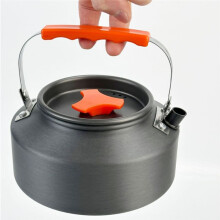 1.1L Camping Water Kettle Aluminium Alloy Teapot for Outdoor Tourism Cookware Travel Hiking Picnic Tableware