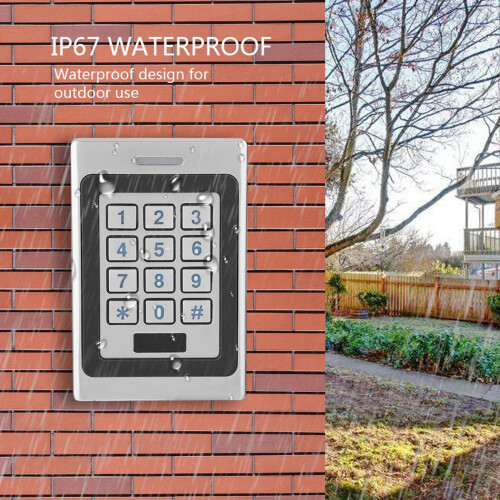 RFID Door Access Control System with IP67 Waterproof Keypad for Secure Outdoor Entry 1