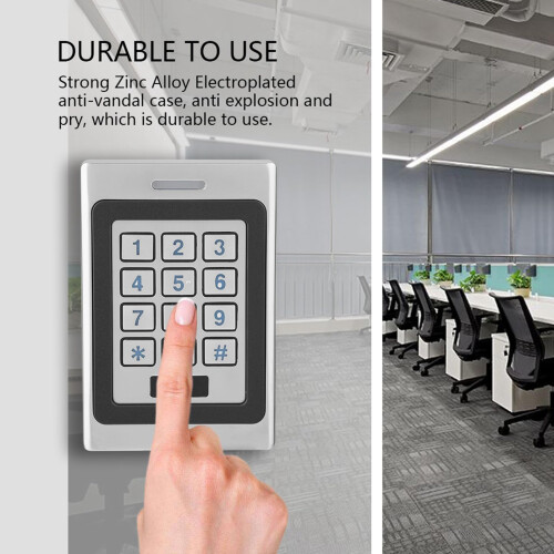 RFID Door Access Control System with IP67 Waterproof Keypad for Secure Outdoor Entry 2