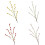 Realistic Artificial Willow Branch 6 Prongs Simulated-White 2