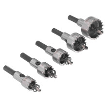 5 Stück Hochgeschwindigkeitsstahl-Bohrkronenset 16-30 mm für Metall & Gipskarton