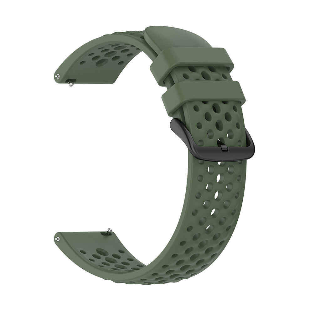 Silicone Mesh Watch Band Replacement Watch Strap For Amazfit Active Max Dark Green 688249440896