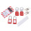Rustproof Lockout Tagout Kit with Hasp & Padlocks, 1in Inner Diameter 1