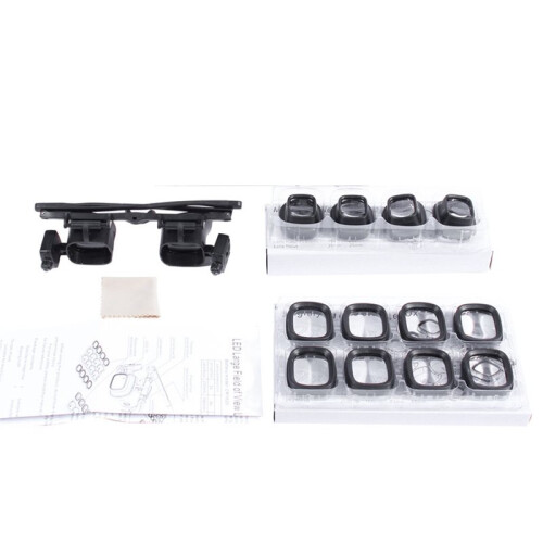SRATE Multi-Power Magnifier Glasses with Double LED Lights 2