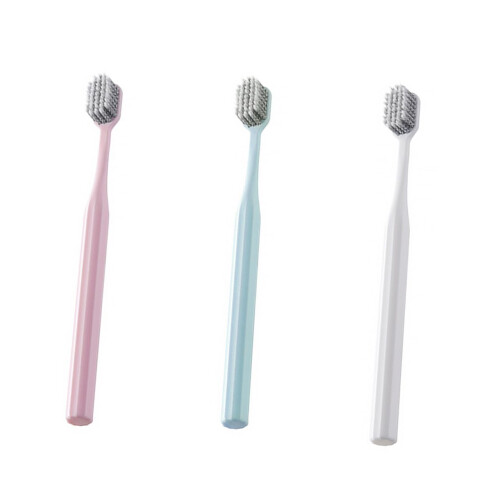 3pcs Extra Soft Bristle Toothbrush for Adults Small Head Ergonomic PP Handle for Sensitive Teeth