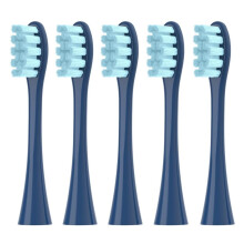 Electric Toothbrush Replacement Heads for Oclean Spark Flow X Pro Elite, 5 Pack Blue, Easy PushOn